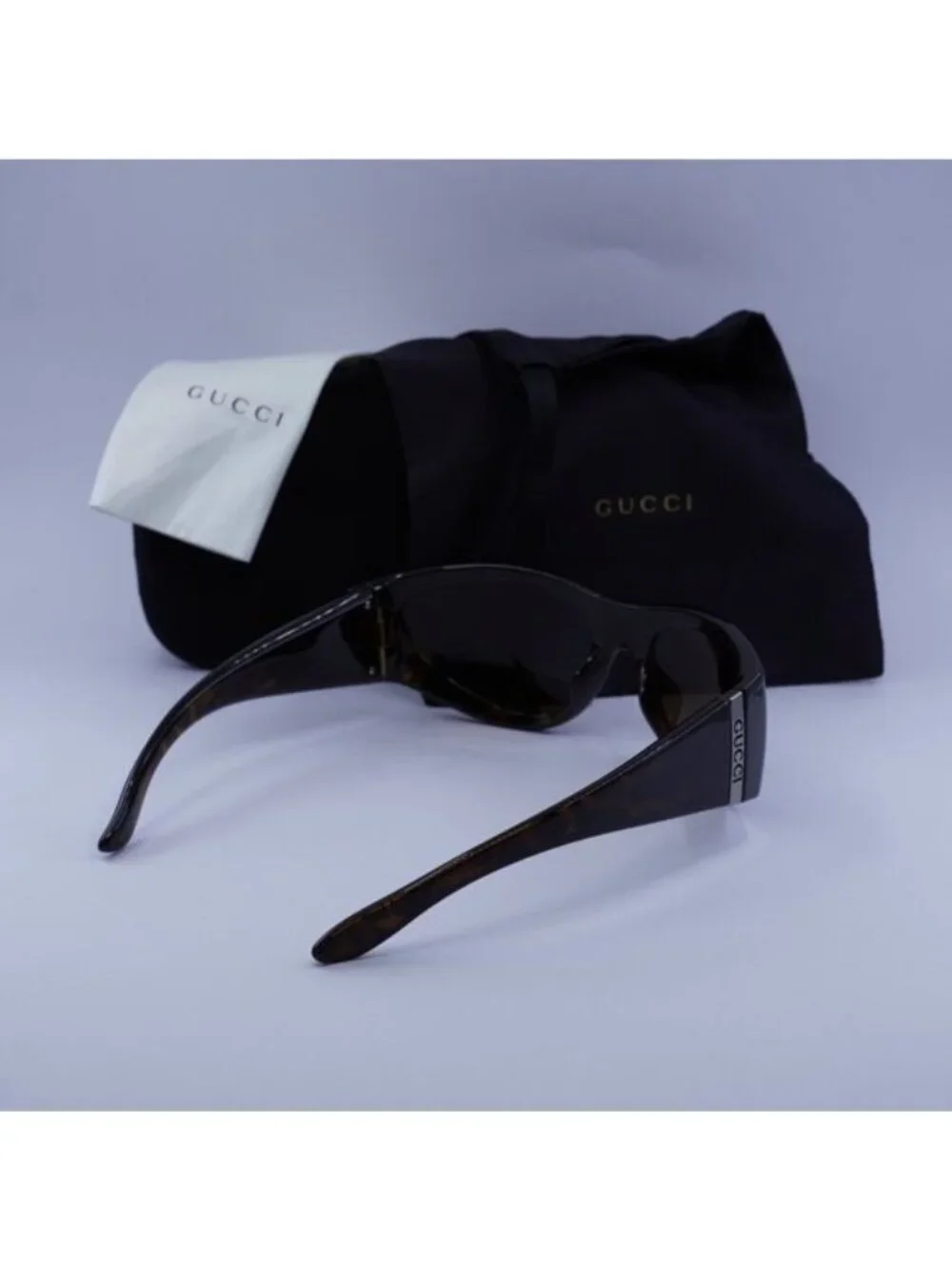 Gucci GG1575S 002 Square Sunglasses - Animal Havana/Brown
